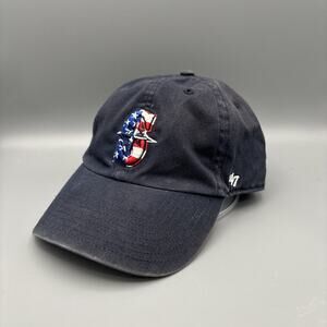 Seattle Mariners Dad Hat Cap MLB 47 American Flag Strapback